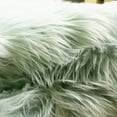 thumbnail image 5 of Ultra Soft Faux Sheepskin Fur Shag Rug Teal 4' x 6' Sheepskin, 5 of 7