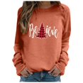 thumbnail image 4 of WEAIXIMIUNG Sweatshirts pour Femmes avec Slogans Sweat à Capuche Léger à Manches Longues Col Rond Imprimé de Noël, 4 of 5