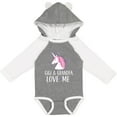 thumbnail image 3 of Inktastic Gigi and Grandpa Love Me Unicorn Grandchild Girls Long Sleeve Baby Bodysuit, 3 of 5