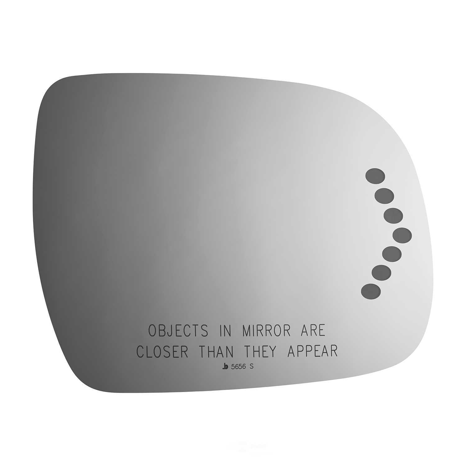Burco Side View Mirror Replacement Glass - Clear Glass - 5656S