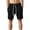 Black, variant on Heavyweight Knitted Shorts for Men Summer Casual Elastic Waist Jacquard Straight Leg Shorts with Pockets