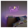 thumbnail image 1 of Letrero De Neón Smile, Ideal Para Dormitorios Y Decoración De Pared Infantil, Con Luz Regulable, 29cmx40cm, 1 of 2