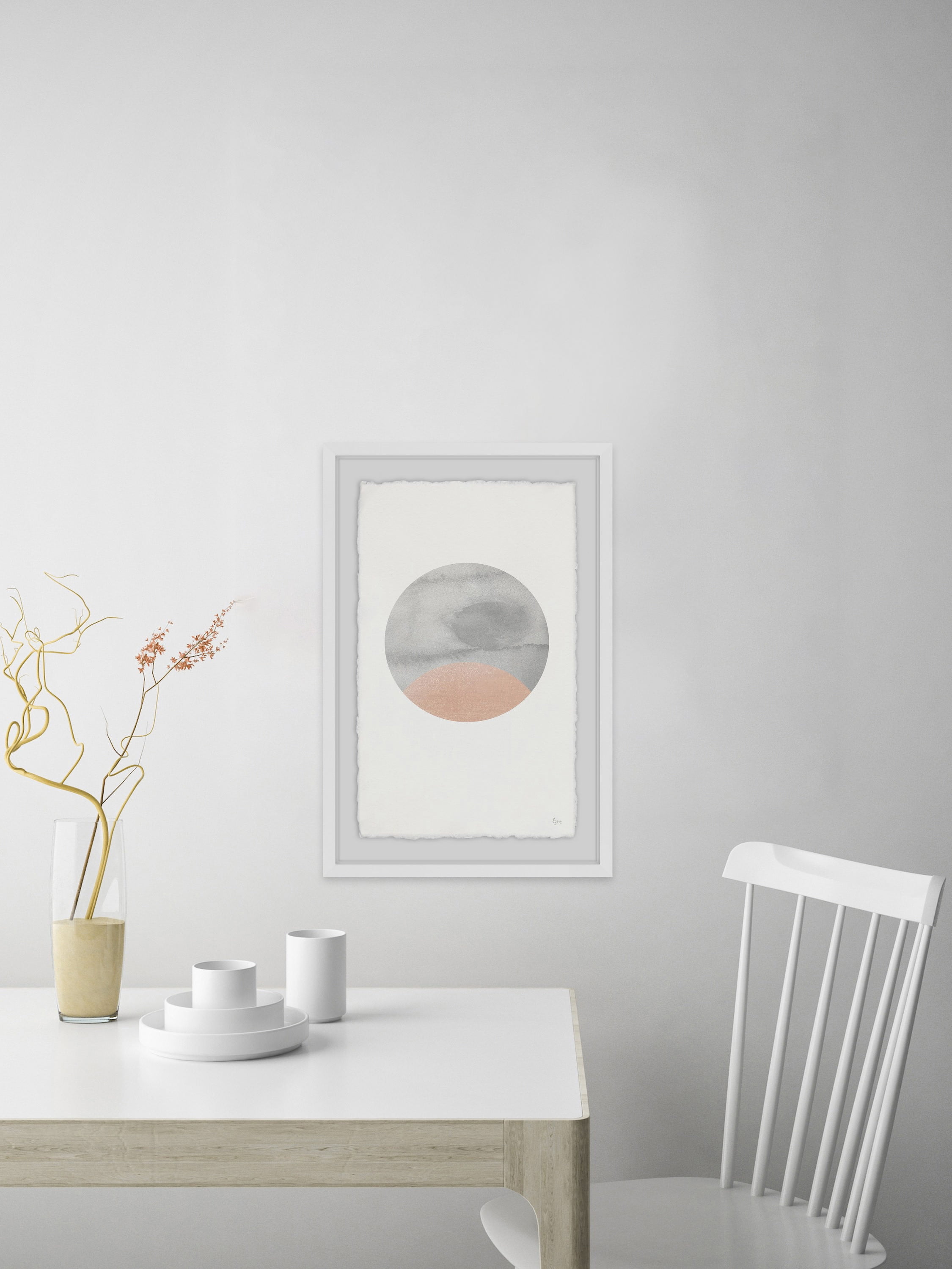 Circulus Griseo Framed Painting Print