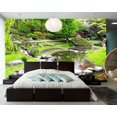 thumbnail image 2 of Papier Peint 3D Nature Paysage Rivière SKU WAL0324, 2 of 9