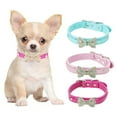 thumbnail image 2 of Dog Collar with Bowknot for Small Medium，Adjustable Fashionable Pet Collar, 2 of 8