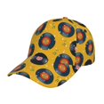 thumbnail image 1 of Fotbe Retro Vinyl Records Gorro Clásico de Béisbol, Gorra Ajustable con Broche Snapback, Gorro de Exterior de Algodón Suave, 1 of 6
