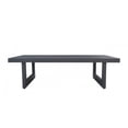 thumbnail image 2 of Benjara  51 in. Metal Coffee Table with Plank Style Top, Black, 2 of 5