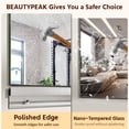 thumbnail image 2 of BEAUTYPEAK 55"x30" 3pcs Home Gym Full length Mirror Frameless Yoga Wall-mounted Mirror, 2 of 8