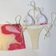 thumbnail image 4 of Trajes de baño para mujer, conjunto de traje de baño estampado de dos piezas a la moda para mujer, trajes de baño para mujer, trajes de baño para mujer, trajes de baño de moda de playa para mujer, 4 of 7