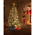 thumbnail image 5 of Gray Forest Christmas Tree Skirt 48 Inches Large Christmas Skirt Tree, Pine Trees Modern Mysterious Art Tree Skirt Christmas Decorations for Fireplace Party Holidays Indoor Outdoor, 5 of 7