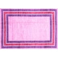 thumbnail image 1 of Ahgly Company Indoor Rectangle Abstract Pink Modern Area Rugs, 2' x 5', 1 of 4