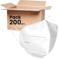 thumbnail image 1 of Pack de 200 Cubrebocas KN95 | Color Blanco | Cubre Bocas Protección Alta Eficiencia 5 Capas de Filtración | Face Mask Ajuste Cómodo y Seguro, 1 of 6