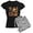 With Gray Camo Pant, variant on CafePress - Adorable Yorkshire Terrier Yorke Christmas Pajamas - Women's Dark Pajamas
