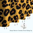 thumbnail image 6 of Yellow and Black Of Leopard Print Shower Curtain 72"x84" ,Bathroom Decorative Shower Curtains Set with 12 Hooks,Modern Waterproof Washable Shower Curtain, 6 of 6