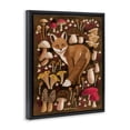 thumbnail image 3 of Stupell Industries Eclectic Fox & Cottage Mushrooms Black Floating Frame Canvas Art, 25 x 31, by Renee Thompson, 3 of 8