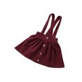 thumbnail image 2 of Qmyliery Toddler Baby Girl Suspender Skirt, Cute Adjustable Strap Button Front Overall Skirt, 2 of 9