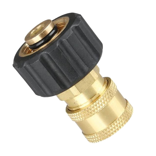 Acoplador de conexión rápida hembra de latón de 22mm MalexG1/4'', lavadora a presión de limpieza de coche D: M22 (15) Sharpla Lavadora a presión Twist Connect
