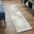 thumbnail image 4 of Sage Green Chrysanthemum Area Rugs 2x6 for Kitchen Runner Rug, Farmhouse Botanical Floral Modern Non Slip Washable Rug Runner, Low Pile Indoor Floor Carpet Mat Bathroom Rugs for Bedroom, Kids Room, 4 of 9