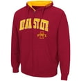 thumbnail image 2 of Men's Colosseum Cardinal Iowa State Cyclones Arch & Logo 3.0 Full-Zip Hoodie, 2 of 3