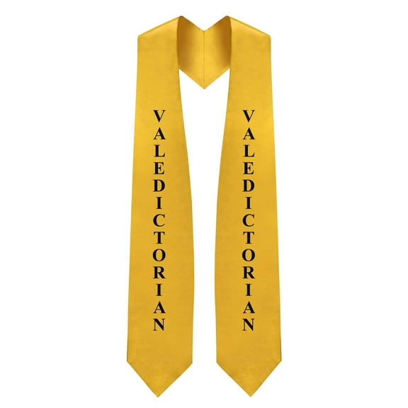 Endea Graduation Gold Valedictorian Graduation Stole/Sash with Classic Tips