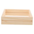 thumbnail image 4 of HINTRMENT 1Set Specimen Photo Frame Khaki Natural Wood Color Wooden Square Display Home Decor 7Inch, 4 of 7