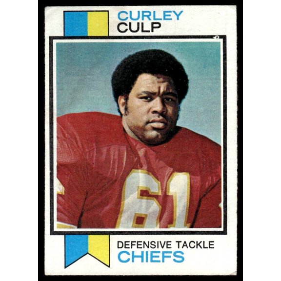 1973 Topps Football Card Curley Culp RC #167 Kansas City Chiefs G-VG