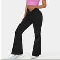 thumbnail image 2 of PEASKJP Womens Cargo Jeans Ripped Bootcut Stretch Jeans Button Up Trendy, Black XL, 2 of 5