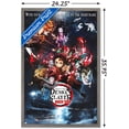 thumbnail image 3 of Demon Slayer: Mugen Train - Collage One Sheet Wall Poster, 22.375" x 34" Framed, 3 of 6