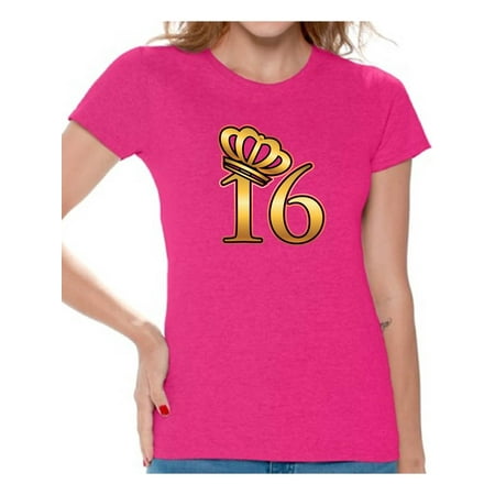 Awkward Styles My Super Sweet Sixteen Shirt for Ladies Cute 16th Birthday Party Tee My Super Sweet Sixteen Cute Birthday Party (Best Super Sweet 16)