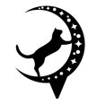 thumbnail image 1 of Jardín Decorativas Para Gatos, Estaca De Silueta De Gato Negro, Adornos De Jardín Llamativos Impermeables Eigraketly HA039897-02, 1 of 4