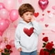 thumbnail image 5 of Sudadera con capucha y estampado de corazón de San Valentín, sudadera de manga larga para niños y niñas, chaqueta para niñas de talla mediana y grande., 5 of 7