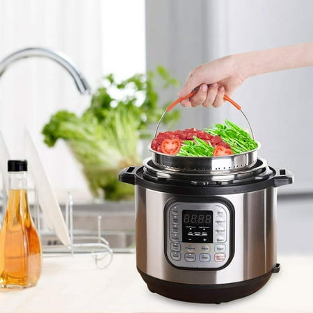 Food Steam Steamer Basket w/Handle 304 Stainless Steel For Instant Pot /Rice Pressure (Best Way To Steam Rice)