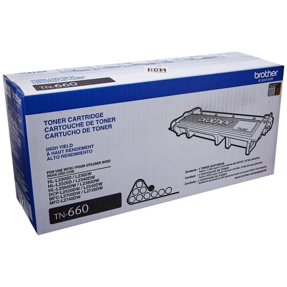 Brother TN 660 Toner Cartridge, Black