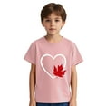 thumbnail image 5 of THDHVS Girls Summer T-Shirts,Summer Casual Tops for Kids,Girls Short Sleeve Heart Print T-Shirts Casual Cotton Tee Tops Blouse Pink 3-4 Years, 5 of 7
