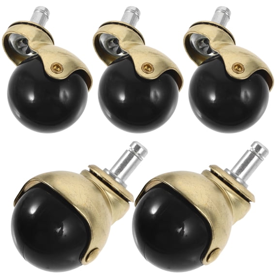 5 Pcs Swivel Casters Vanity Chairs Office Wheels Accessories