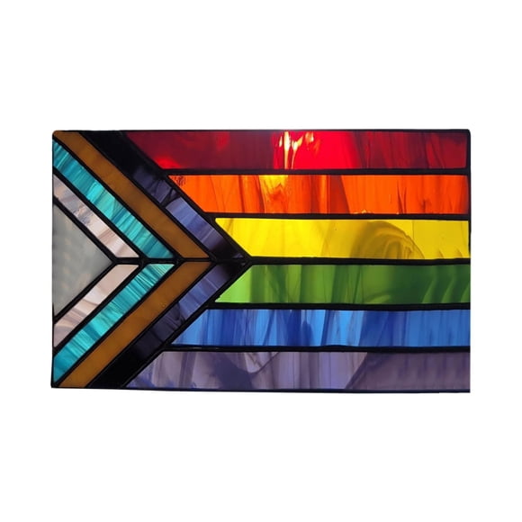 Stained Glass Flag Double Premium Garden Flag Rainbow Garden Flags For Home Decor