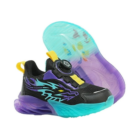 eileial Kids Sneakers Sneakers for Boys Girls Barefoot Wide Walking Tennis Shoes Purple 13.5
