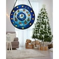 thumbnail image 2 of Stained Glass Window Hangings - Blue Gold Galaxy Tree Stars Suncatcher for Door Home Christmas Decoration Sun Catcher Thanksgiving New Year Birthday Gift for Women Men Mom Grandma, 2 of 6