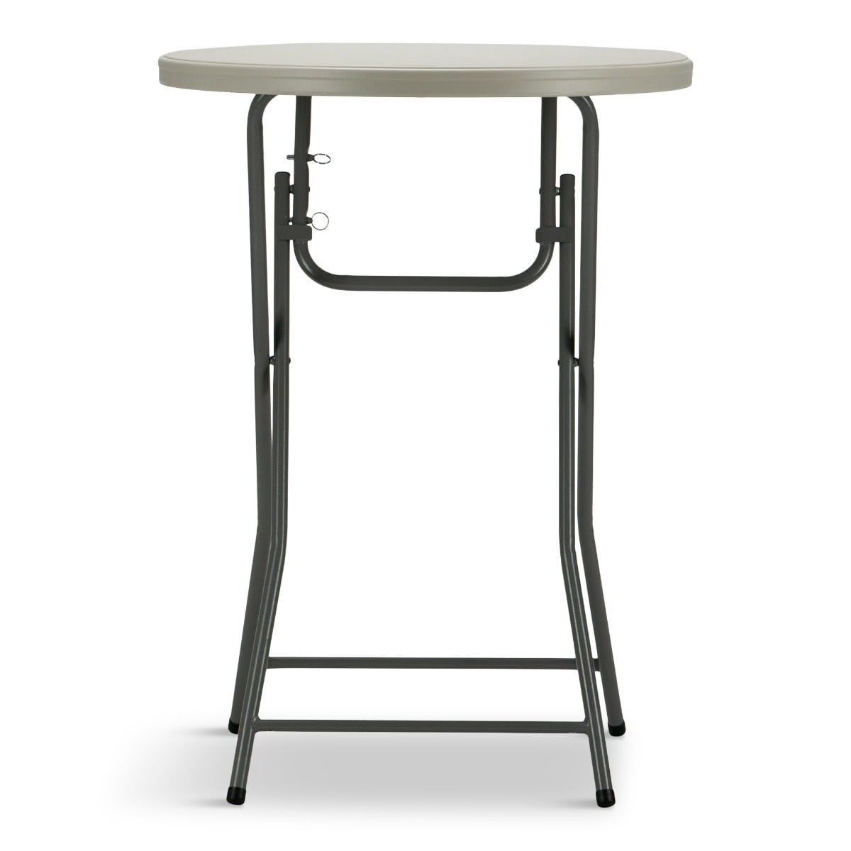 TitanPRO™ Plastic Folding Cocktail Table 32 Round - Granite White