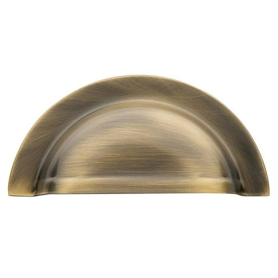 3 in. CTC Cup Cabinet Pull - Satin Brass & Black
