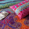 thumbnail image 4 of Colcha bohemia de algodón para cama, doble cobertor de 3 piezas, manta de verano para parejas, 4 of 5