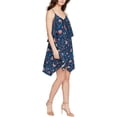 thumbnail image 1 of William Rast Womens Floral Shift Dress, Blue, X-Large, 1 of 1