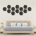 thumbnail image 4 of JHGoosa Hexagon Acrylic Mirror DIY Wall Sticker 3D Stereo Home Decor With Adhesive, 4 of 7