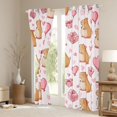 thumbnail image 3 of Erosebridal Kawaii Capybara kid Black Out Curtains, Love Heart Balloon Curtains Pack of 2 (42x63 Each), Pink, 3 of 6