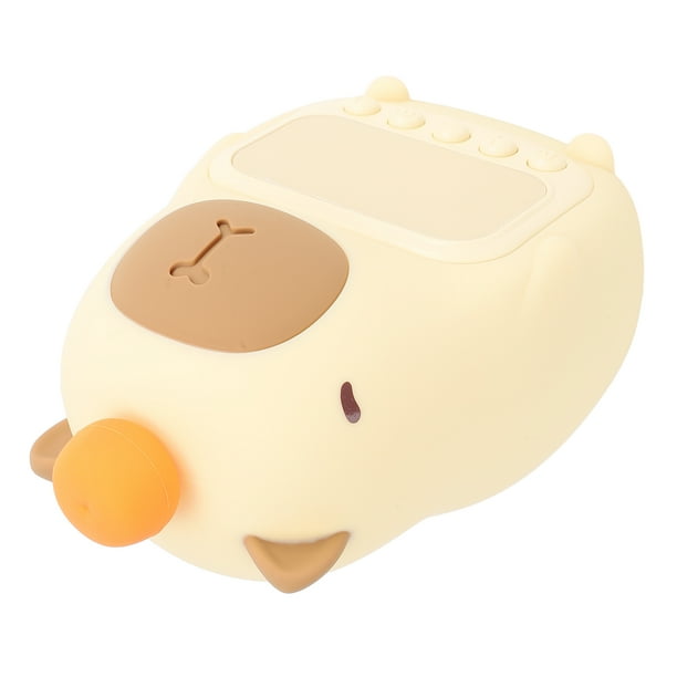 Despertador Para Niños Con Luz Nocturna, Carga USB, Diseño No Desmontable, Carpincho, Despertador, Luz Nocturna, Batería De Litio Recargable De 1500 MAh, Adorable Para