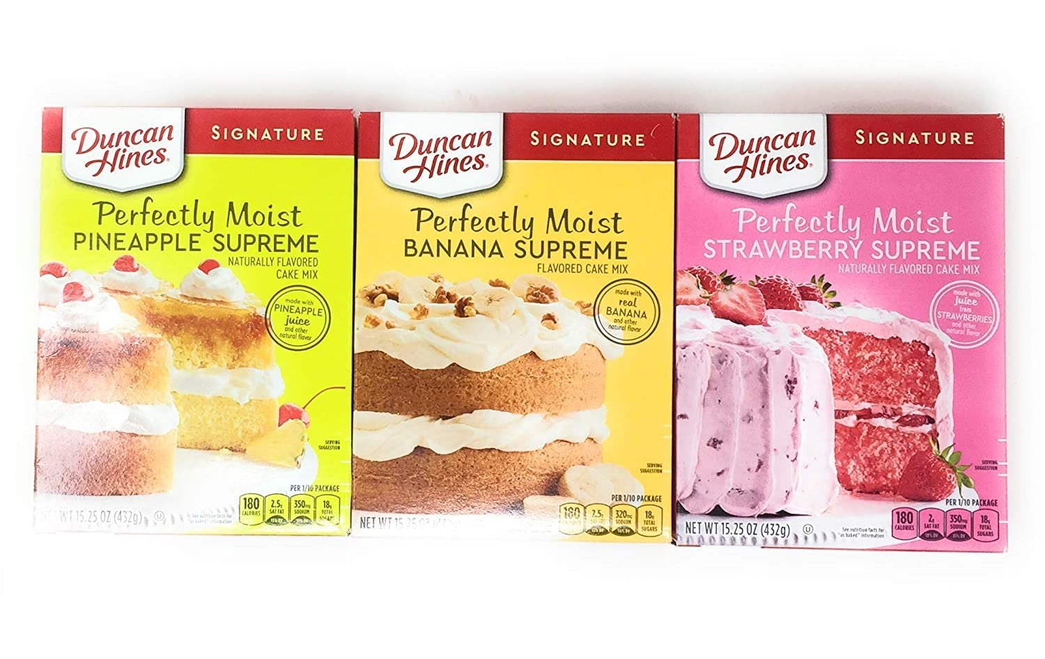 Duncan Hines Cake Mix Bundle - Perfectly Moist Pineapple Supreme