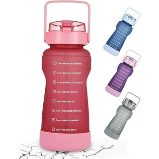 UDIYO 2.2L Water Bottle with Chug lid, BPA Free Dishwasher Safe Large Water  Bottle with Motivational Time Marker and Handle Leak-proof Big Water Jug  for Camping Sports Workouts 