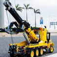 thumbnail image 2 of MACTANO Construction Vehicle Building Block Set Heavy Trailer Kit Plastic Toy Gift for Kid Yellow, 2 of 8