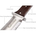 thumbnail image 5 of 12" Hori Hori Garden Knife (Right Serrated Blade) with Free Diamond Sharpening Rod, Ideal Gardening Digging Landscaping Weeding Tool, with Thick Sheath and a Fine Gift Box, 5 of 8