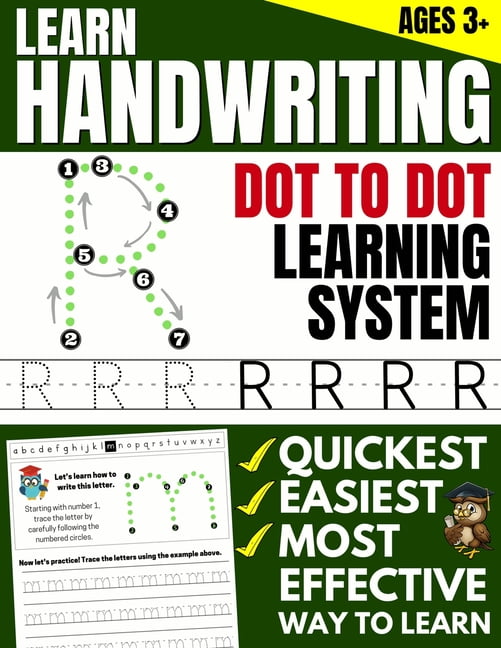 Learn Handwriting : Dot to Dot Practice Print book (Trace Letters Of